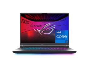 asus rog strix g16 gaming laptop, 16” fhd+ 16:10 165hz/3ms, nvidia® geforce rtx™ 5060, intel® core™ i7 processor 14650hx, 16gb ddr5, 1tb gen 4 ssd, wi fi 7, windows 11 home, g615jmr as74