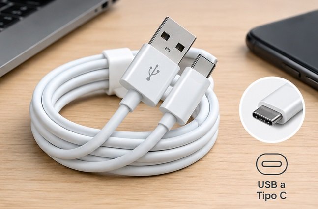 cable de carga de celular de usb a tipo c