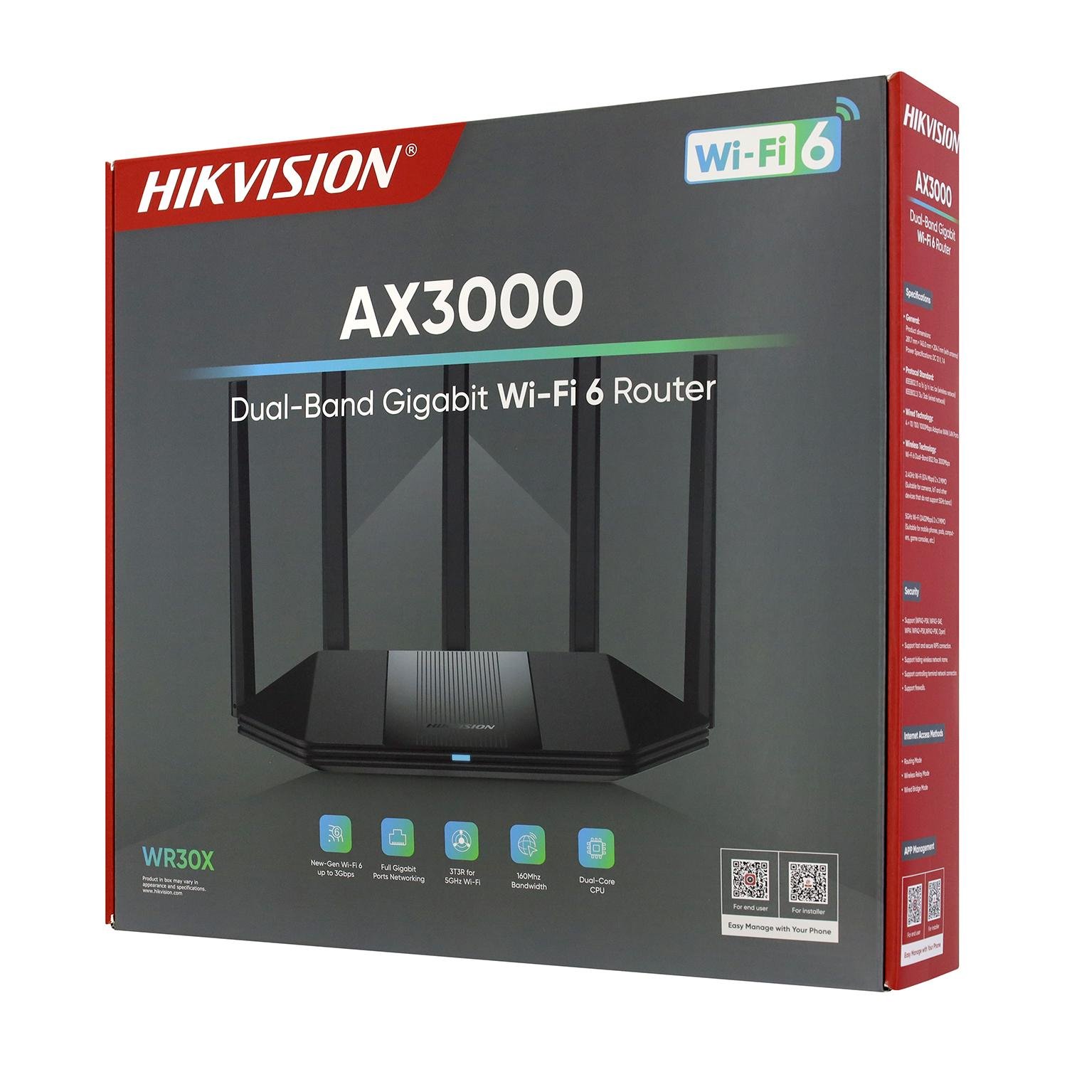 router wifi6 3000m dual gigabit cod. ds 3wr30x p3
